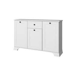 Тумба-комод «Тиффани» 3D1S - белая