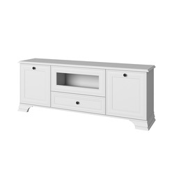 Тумба «Тиффани» под телевизор RTV 1V2D1S белая