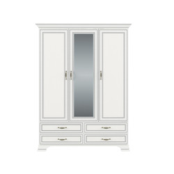 Шкаф «Тиффани» 3D4S Z трехстворчатый с зеркалом