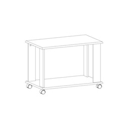 Стол журнальный «Тиффани» L на колесиках