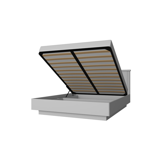 Кровать «Валенсия» двуспальная 160 с подъемником - серая