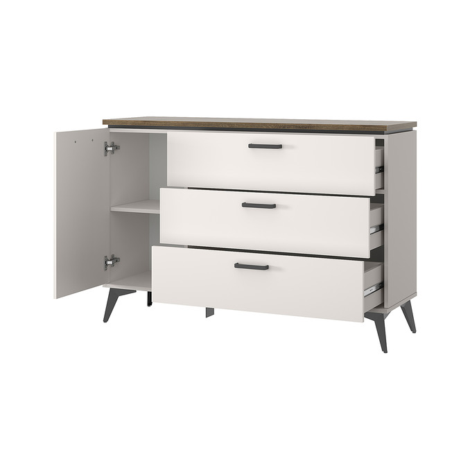 Тумба-комод «Винати» с ящиком 1D3S - белая